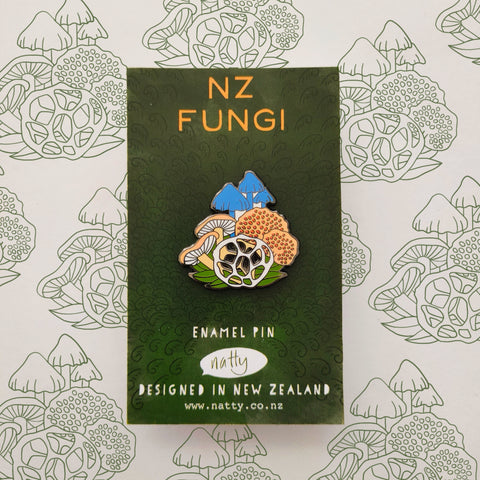 NZ Fungi Enamel Pin