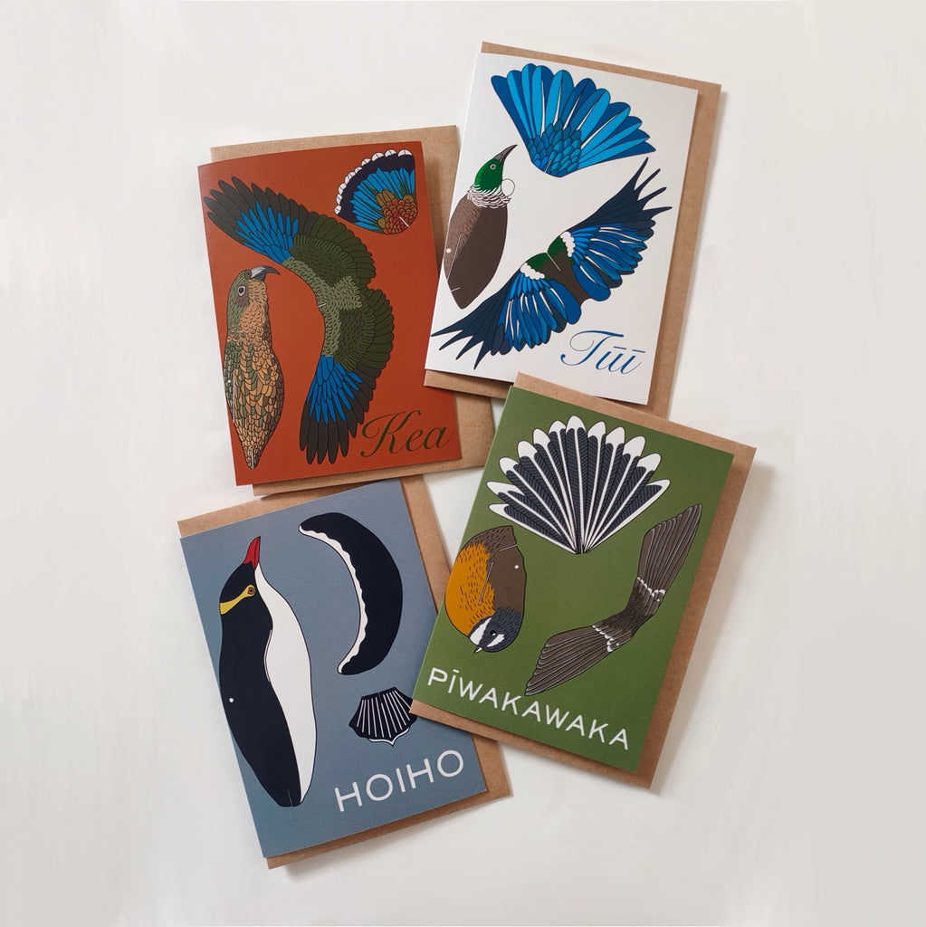 Set of 4 3D decoration Greeting cards