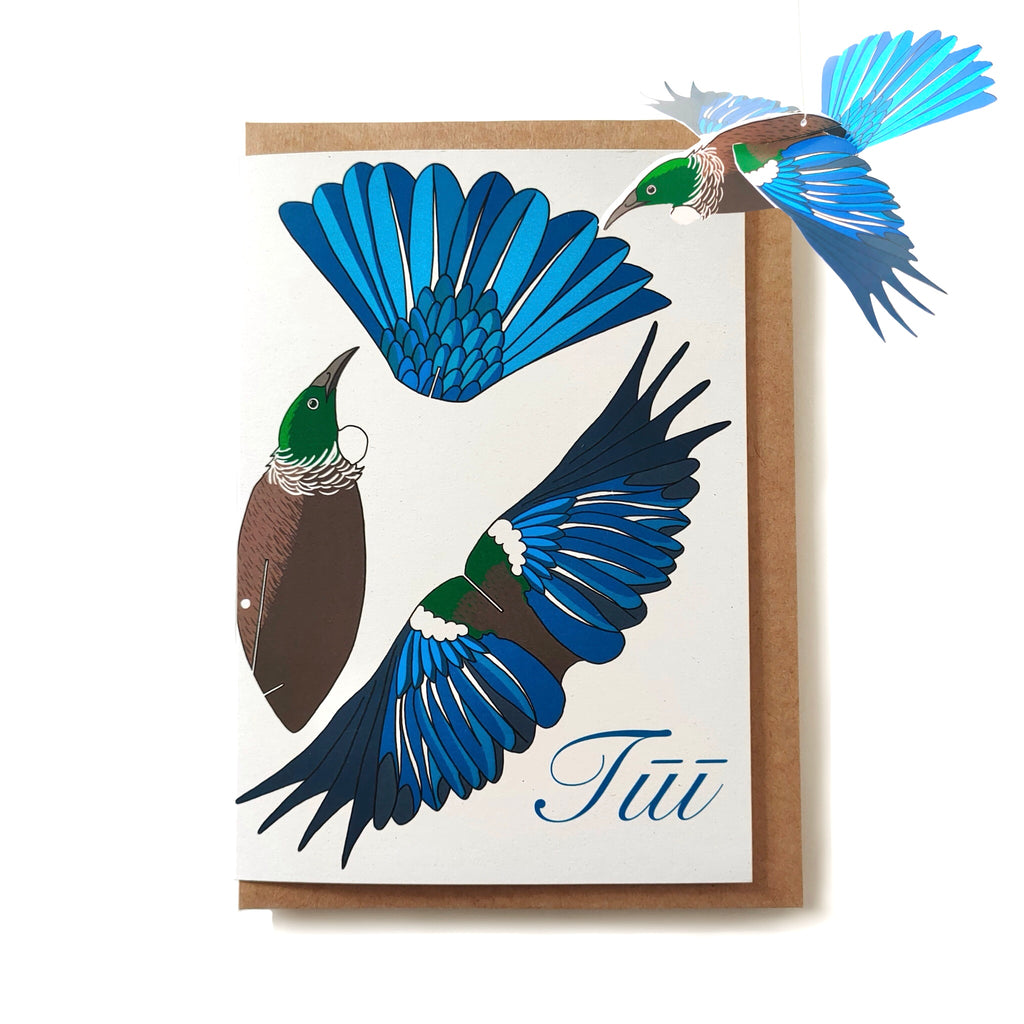 Tui 3D decoration Greeting card