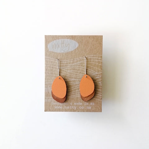 Pebble  Rimu/Colour earrings