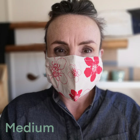 Face masks - Manuka print in cotton
