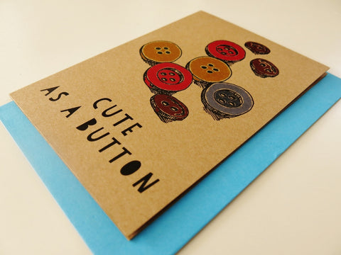 Gift card - Cute as a Button