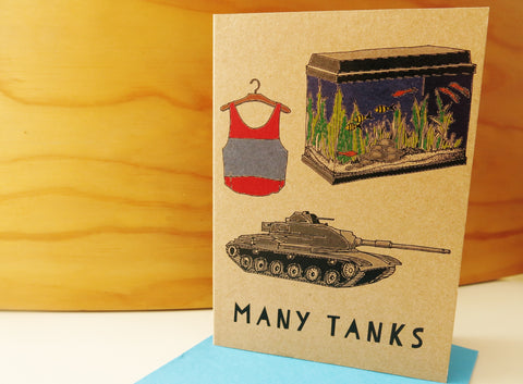 Gift card - Many Tanks Thank you
