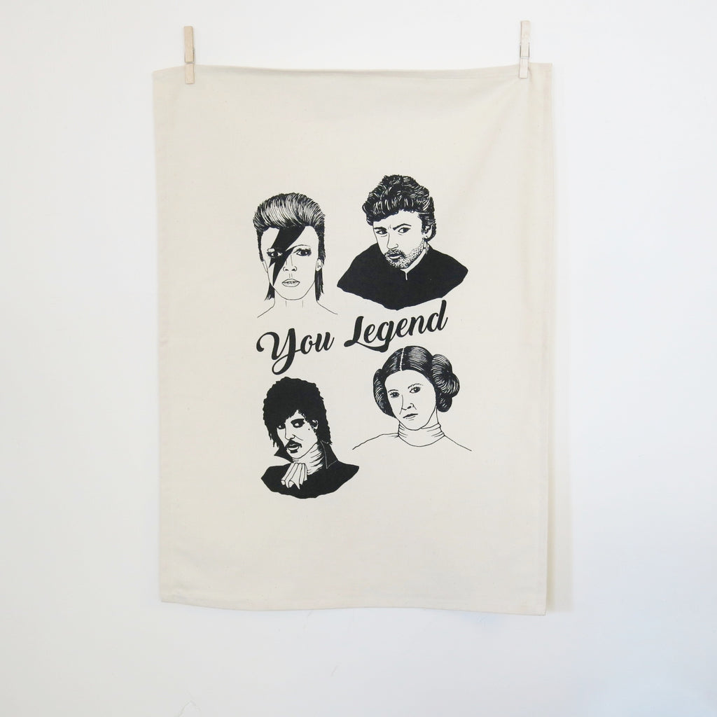 You Legend Tea towel