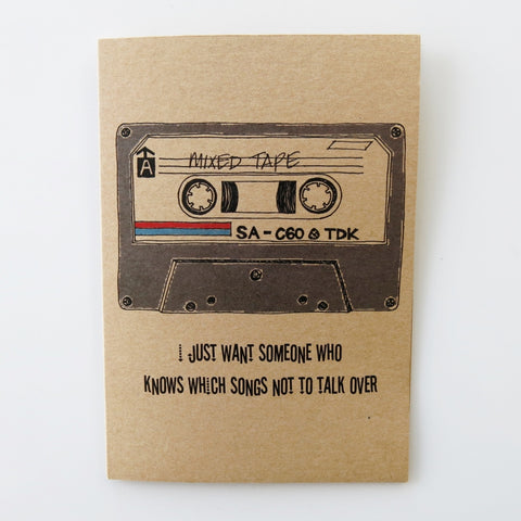Gift card - Cassette Tape Love