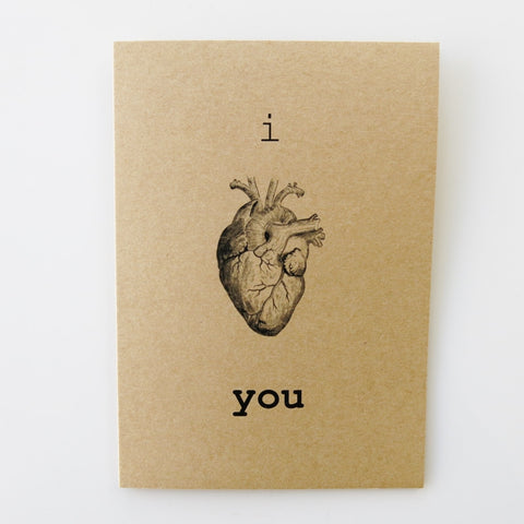 Gift card - i  heart you