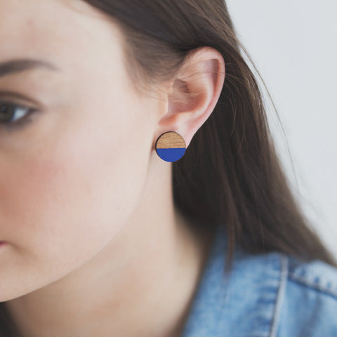 Circle Rimu earrings