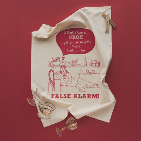 False Alarm Tea towel