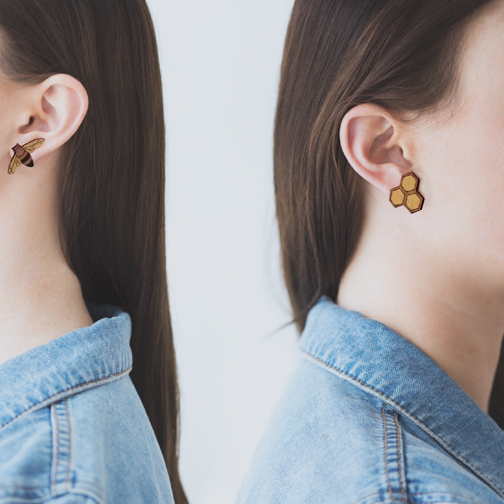 Honeybee  Rimu earrings