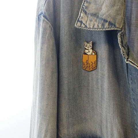 Don’t let the Cat out of the Bag Enamel Pin