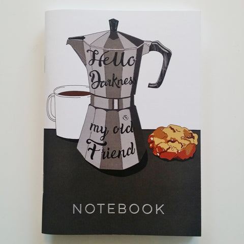 Hello Darkness Coffee Notebook