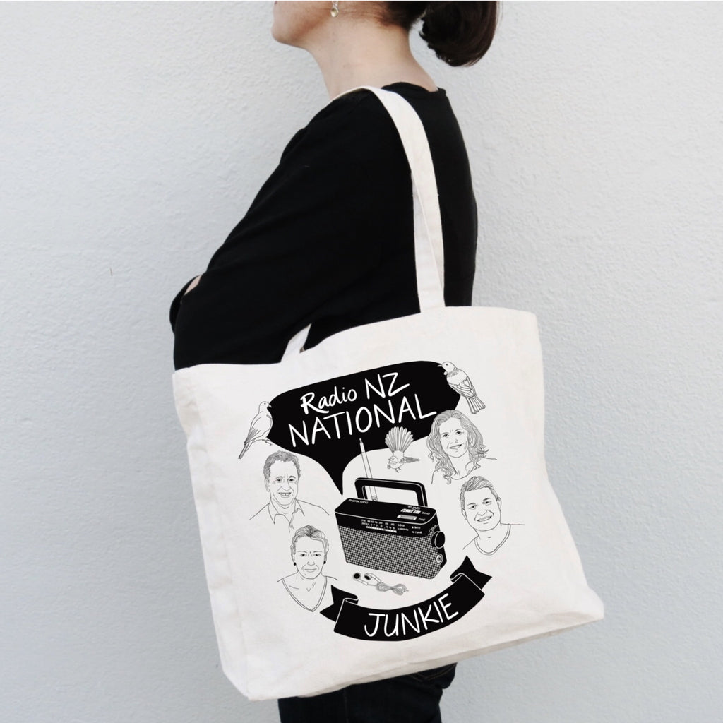 Radio NZ National Junkie Tote Bag